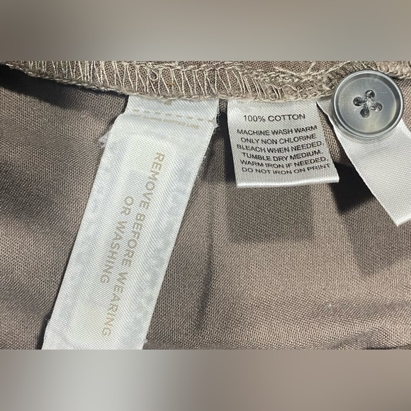 Ann Taylor Loft Brown Chino Shorts, Size 4, 100% Cotton, Mid-rise, Pockets - Picture 4 of 8